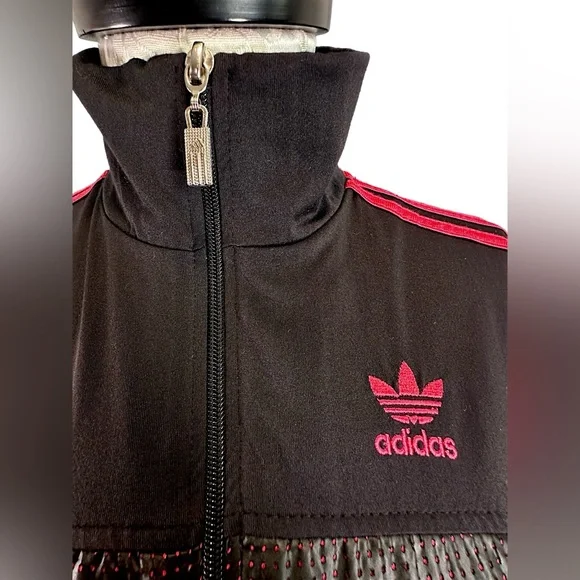 Adidas Black/Pink Athleisure Track Suit Jacket Pants Set GIRLS XL - Picture 8 of 15